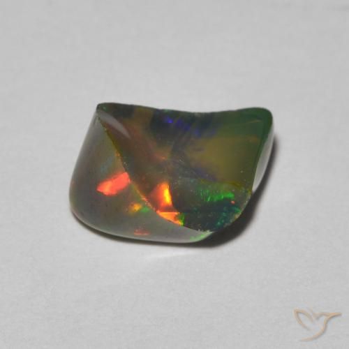 1.05ct طبيعي متعدد الألوان أوبال, فانسى, نصف شفاف