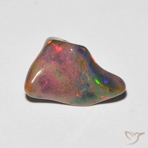 1.85ct طبيعي متعدد الألوان أوبال, فانسى, نصف شفاف
