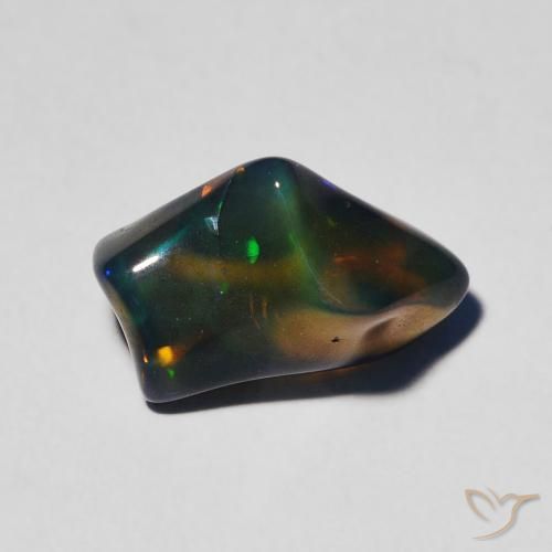 2.35ct طبيعي متعدد الألوان أوبال, فانسى, نصف شفاف