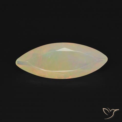 1.56ct طبيعي متعدد الألوان أوبال, ماركيز, شفاف, Photo A