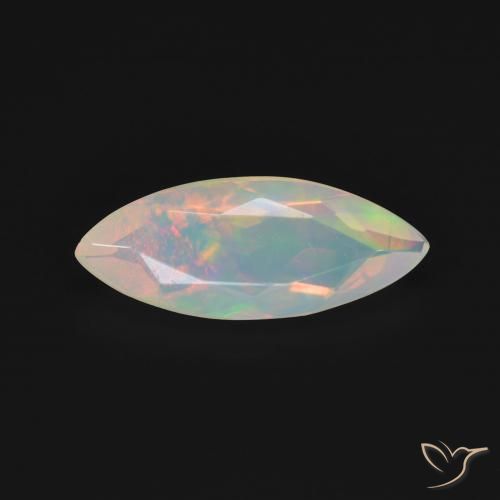 1.09ct طبيعي متعدد الألوان أوبال, ماركيز, شفاف