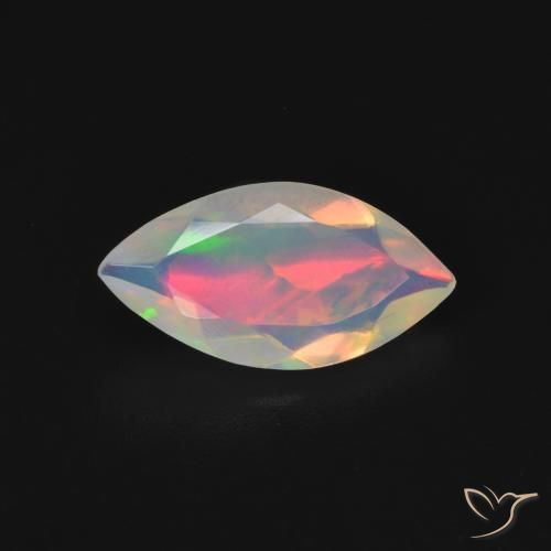 1.31ct طبيعي متعدد الألوان أوبال, ماركيز, شفاف
