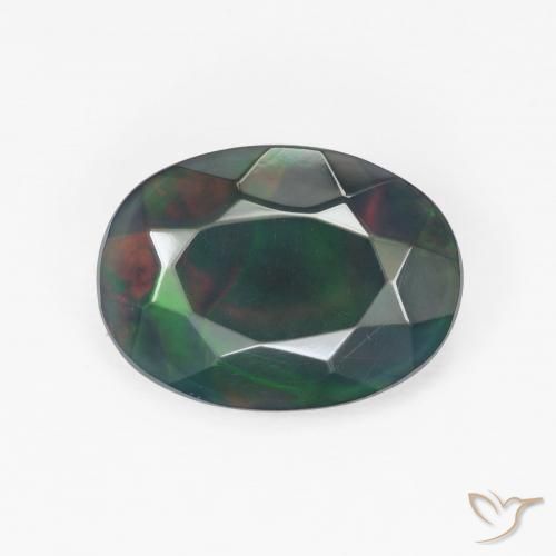 1.93ct طبيعي متعدد الألوان أوبال, بيضوي, غير شفاف