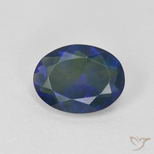 1.35ct طبيعي متعدد الألوان أوبال, بيضوي, شفاف