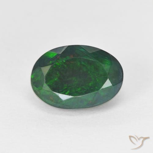 1.92ct طبيعي متعدد الألوان أوبال, بيضوي, نصف شفاف