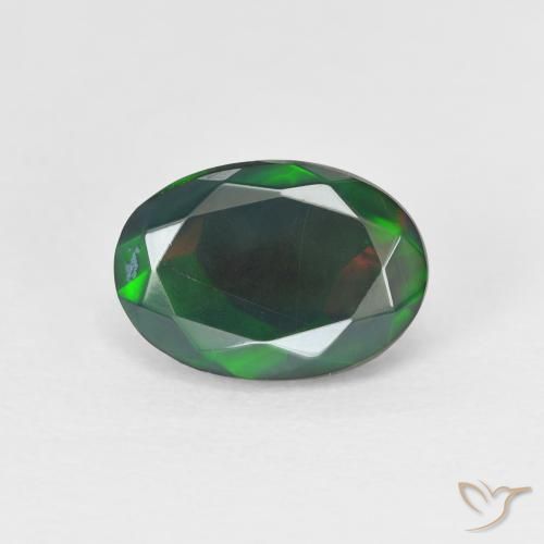 1.52ct طبيعي متعدد الألوان أوبال, بيضوي, شفاف