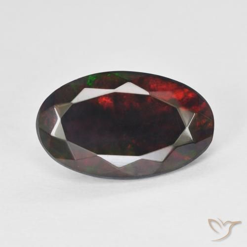 2.61ct طبيعي متعدد الألوان أوبال, بيضوي, نصف شفاف, Photo A