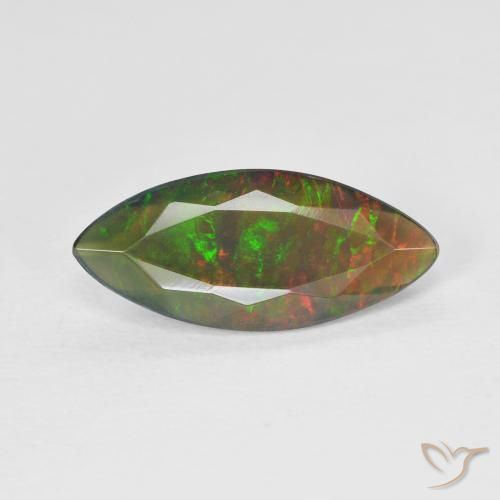 1.53ct طبيعي متعدد الألوان أوبال, ماركيز, نصف شفاف, Photo A
