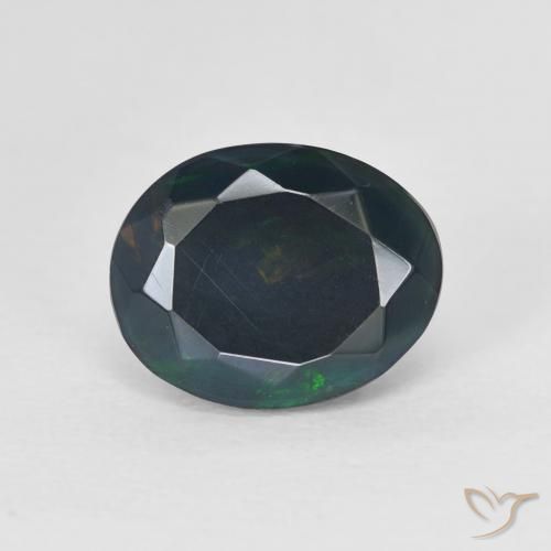1.34ct طبيعي متعدد الألوان أوبال, بيضوي, نصف شفاف