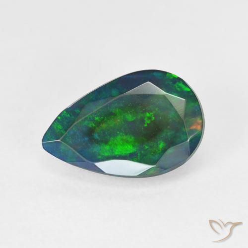 1.90ct طبيعي متعدد الألوان أوبال, شكل الكمثرى, نصف شفاف, Photo A