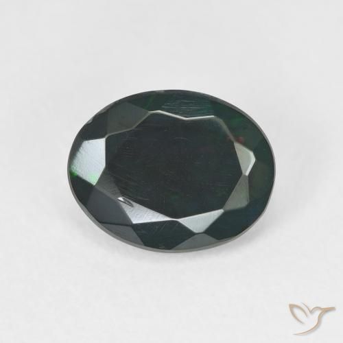 1.29ct طبيعي متعدد الألوان أوبال, بيضوي, نصف شفاف