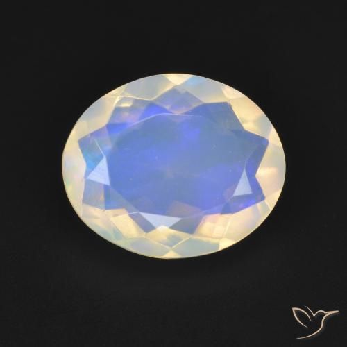 2.02ct طبيعي متعدد الألوان أوبال, بيضوي, شفاف