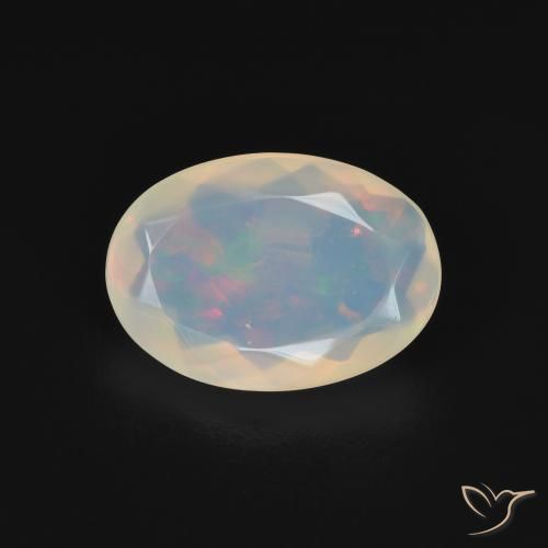 1.82ct طبيعي متعدد الألوان أوبال, بيضوي, شفاف, Photo A