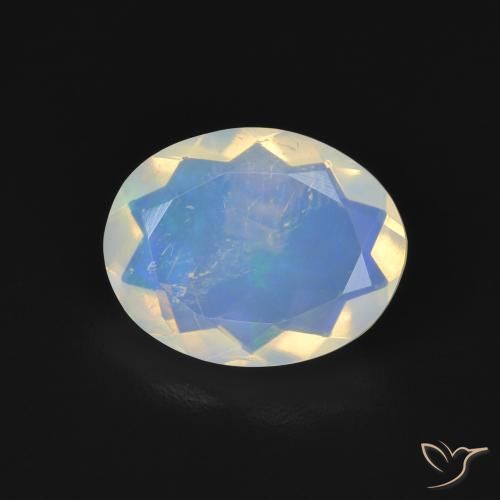 1.89ct طبيعي متعدد الألوان أوبال, بيضوي, شفاف