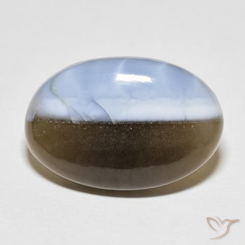 24.39ct طبيعي متعدد الألوان أوبال, بيضوي, غير شفاف