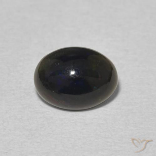 0.64ct طبيعي متعدد الألوان أوبال, بيضوي, غير شفاف