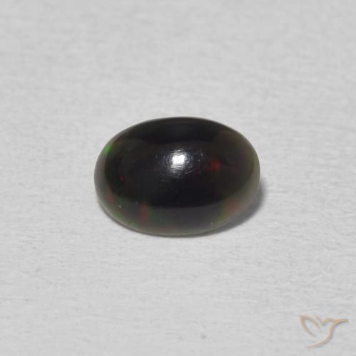 0.38ct طبيعي متعدد الألوان أوبال, بيضوي, غير شفاف