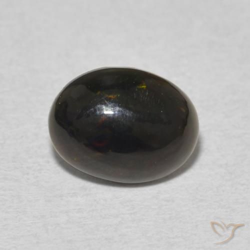 0.93ct طبيعي متعدد الألوان أوبال, بيضوي, غير شفاف