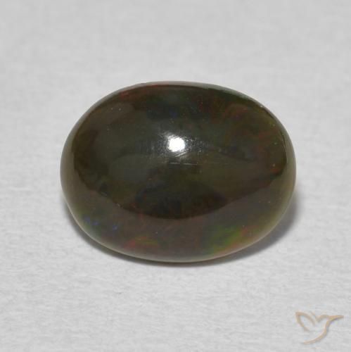 1.35ct طبيعي متعدد الألوان أوبال, بيضوي, غير شفاف