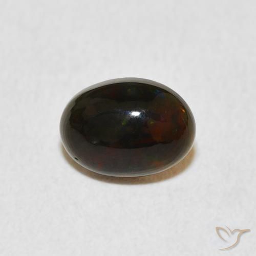 0.54ct طبيعي متعدد الألوان أوبال, بيضوي, غير شفاف