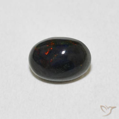 0.52ct طبيعي متعدد الألوان أوبال, بيضوي, غير شفاف, Photo A