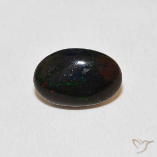 1.08ct طبيعي متعدد الألوان أوبال, بيضوي, غير شفاف