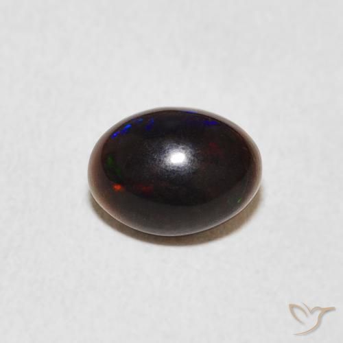 0.82ct طبيعي متعدد الألوان أوبال, بيضوي, غير شفاف