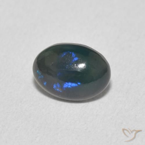 0.49ct طبيعي متعدد الألوان أوبال, بيضوي, غير شفاف