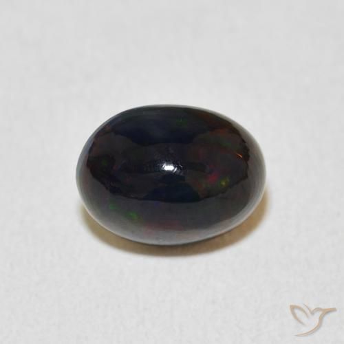 1.29ct طبيعي متعدد الألوان أوبال, بيضوي, غير شفاف, Photo A
