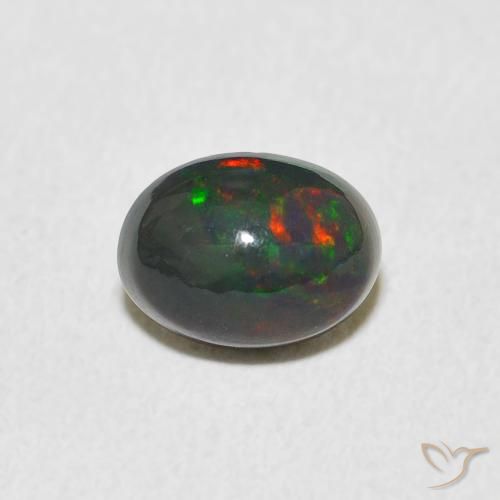0.91ct طبيعي متعدد الألوان أوبال, بيضوي, غير شفاف, Photo A