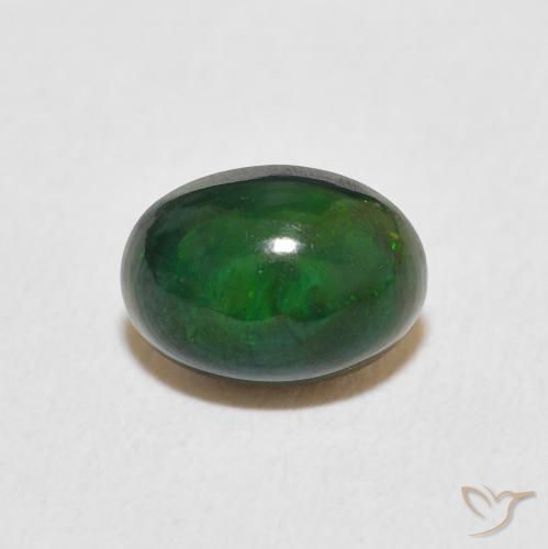 0.60ct طبيعي متعدد الألوان أوبال, بيضوي, غير شفاف