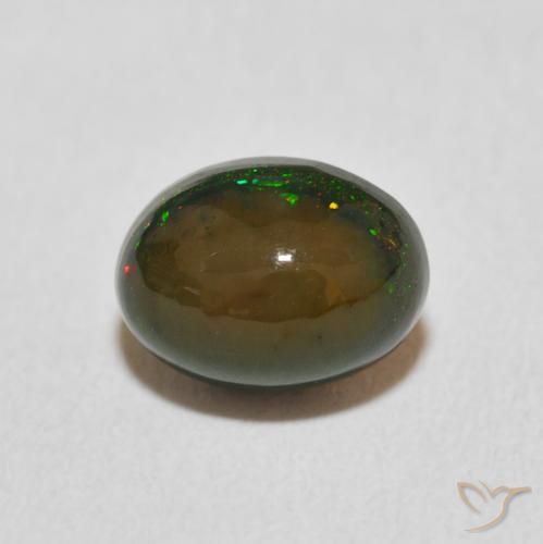 1.19ct طبيعي متعدد الألوان أوبال, بيضوي, غير شفاف, Photo A