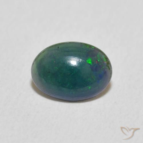 0.27ct طبيعي متعدد الألوان أوبال, بيضوي, غير شفاف