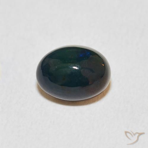 0.98ct طبيعي متعدد الألوان أوبال, بيضوي, غير شفاف