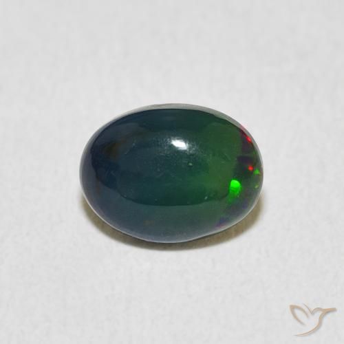0.82ct طبيعي متعدد الألوان أوبال, بيضوي, غير شفاف