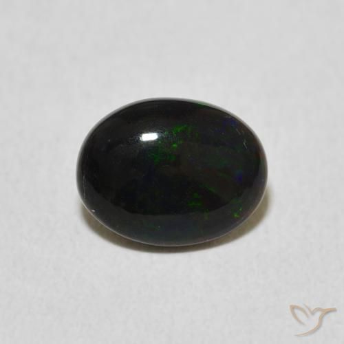 0.86ct طبيعي متعدد الألوان أوبال, بيضوي, غير شفاف