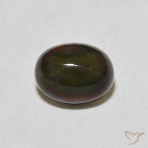 1.42ct طبيعي متعدد الألوان أوبال, بيضوي, غير شفاف