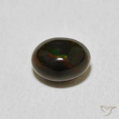 0.67ct طبيعي متعدد الألوان أوبال, بيضوي, غير شفاف, Photo A