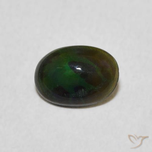 0.37ct طبيعي متعدد الألوان أوبال, بيضوي, غير شفاف