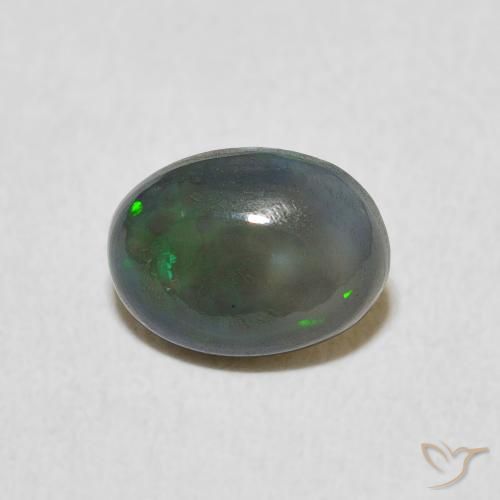 0.89ct طبيعي متعدد الألوان أوبال, بيضوي, غير شفاف