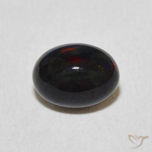 0.89ct طبيعي متعدد الألوان أوبال, بيضوي, غير شفاف
