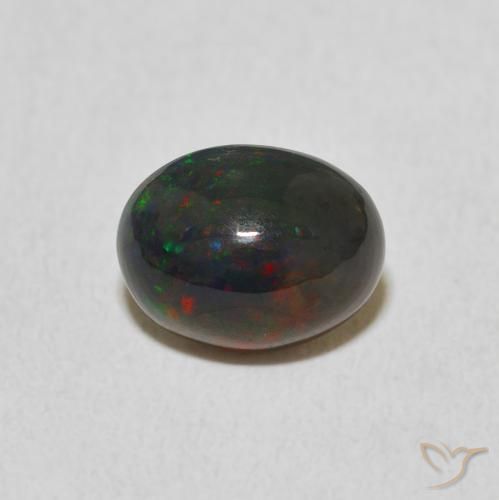 1.17ct طبيعي متعدد الألوان أوبال, بيضوي, غير شفاف
