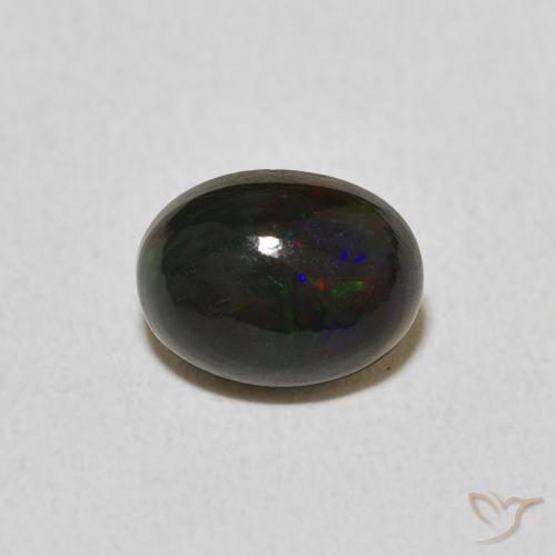 1.03ct طبيعي متعدد الألوان أوبال, بيضوي, غير شفاف