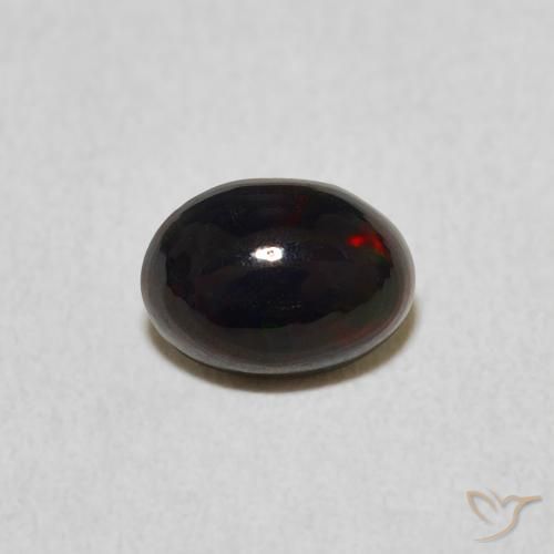 0.46ct طبيعي متعدد الألوان أوبال, بيضوي, غير شفاف