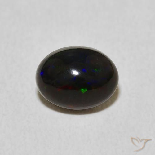 0.86ct طبيعي متعدد الألوان أوبال, بيضوي, غير شفاف
