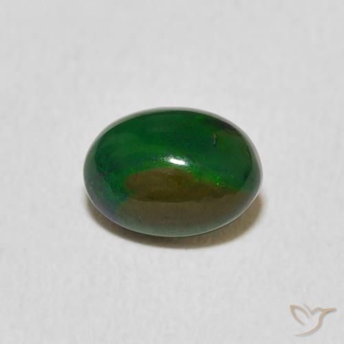 0.53ct طبيعي متعدد الألوان أوبال, بيضوي, غير شفاف
