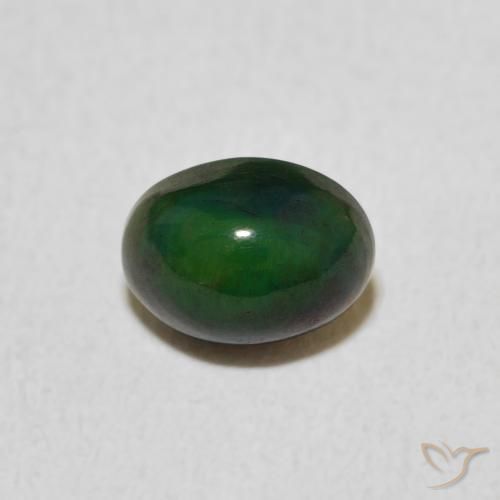 0.67ct طبيعي متعدد الألوان أوبال, بيضوي, غير شفاف