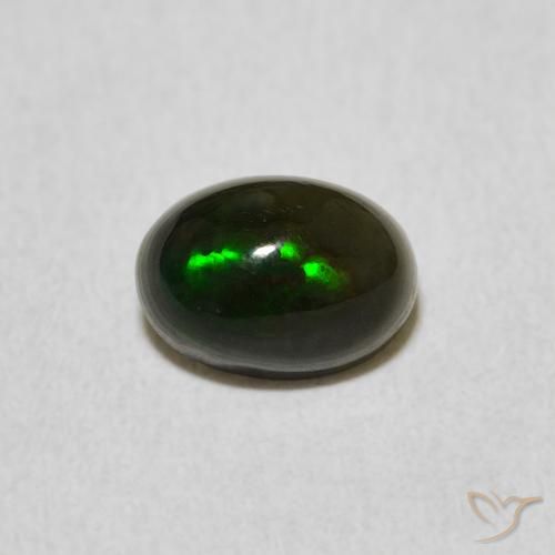 0.77ct طبيعي متعدد الألوان أوبال, بيضوي, غير شفاف