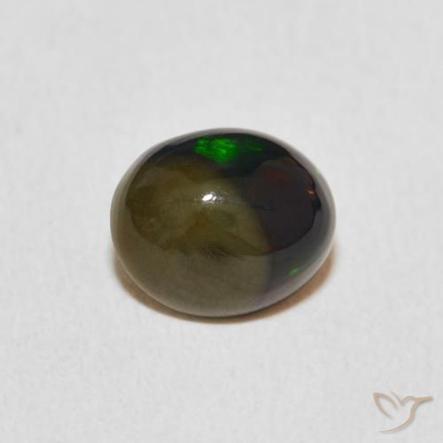 1.29ct طبيعي متعدد الألوان أوبال, بيضوي, غير شفاف, Photo A