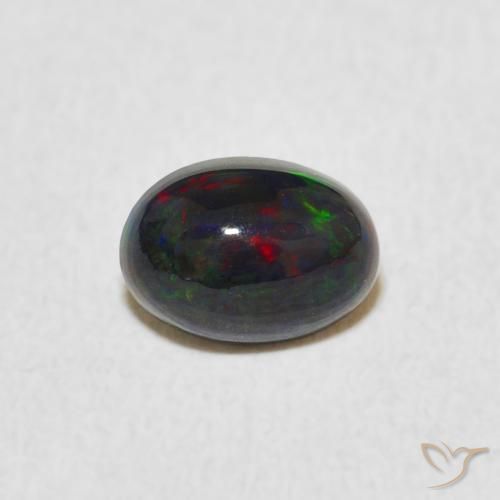 0.46ct طبيعي متعدد الألوان أوبال, بيضوي, غير شفاف, Photo A